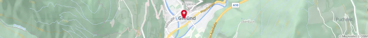 Kartendarstellung des Standorts für Heiligen-Geist-Apotheke in 9853 Gmünd